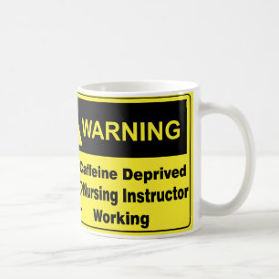 Mug Instructeur d'avertissement de soins de caféine