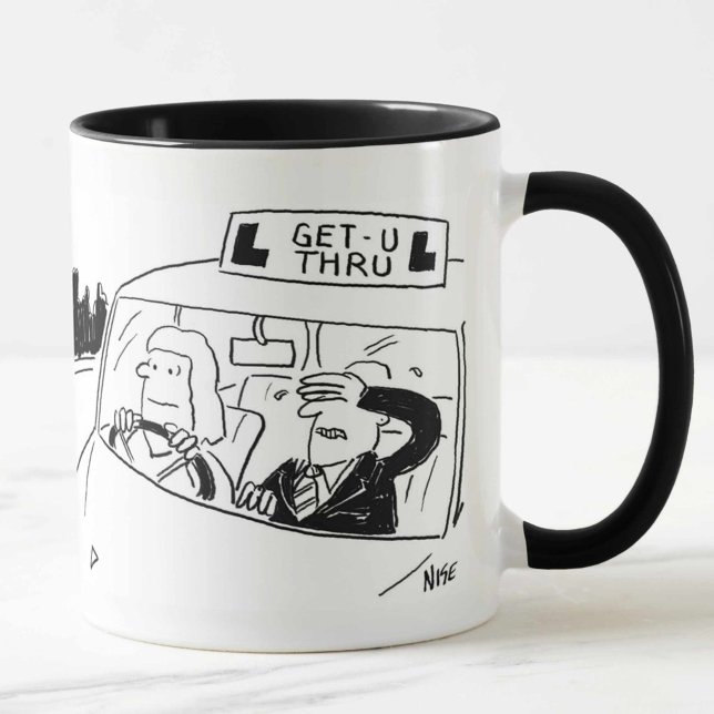 Mug Instructeur de conduite ou examinateur Dessin de M (Créateur téléchargé)