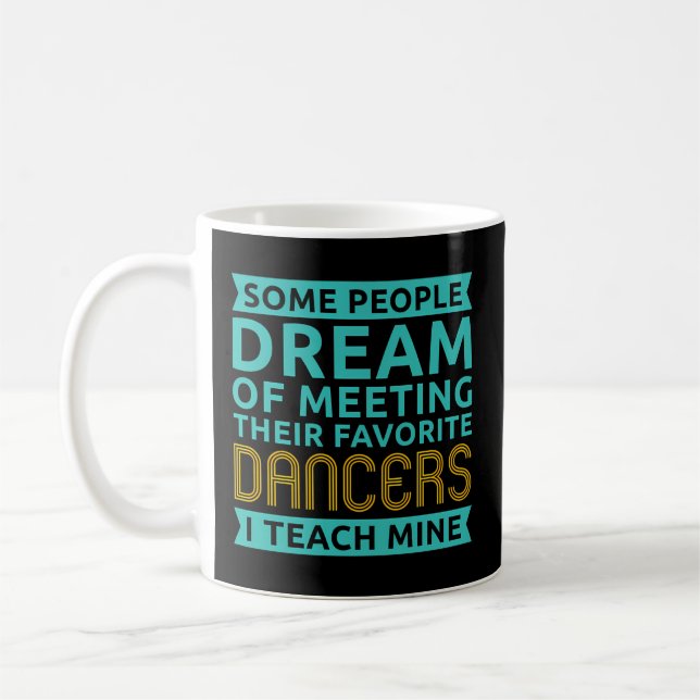 Mug Instructeur de danse Danser Enseignant Danseuse (Gauche)