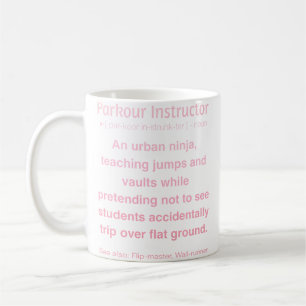 Mug Instructeur de Parkour Drôle