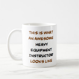 Mug instructeur d'équipement lourd, génial