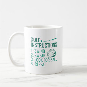 Mug Instructions de golf