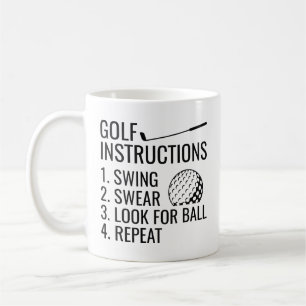 Mug Instructions de golf