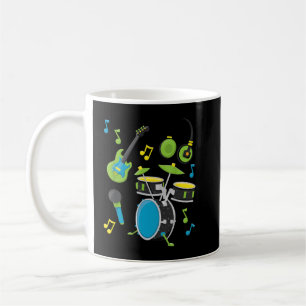 Mug Instruments de Musique Guitare Batterie