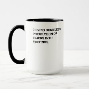 Mug Intégration transparente des collations réunions d