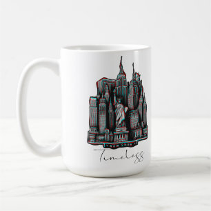 Mug Intemporel New York City Glitch