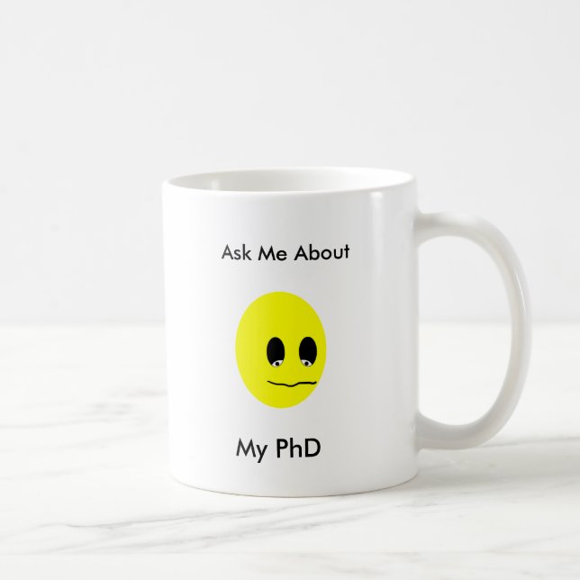 Mug Interrogez-moi au sujet de mon PhD (Droite)