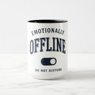 Mug Interrupteur à bascule drôle émotionnellement hors