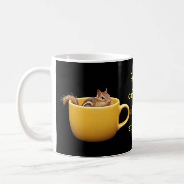 Mug intoxiqué de caféine fier (Gauche)