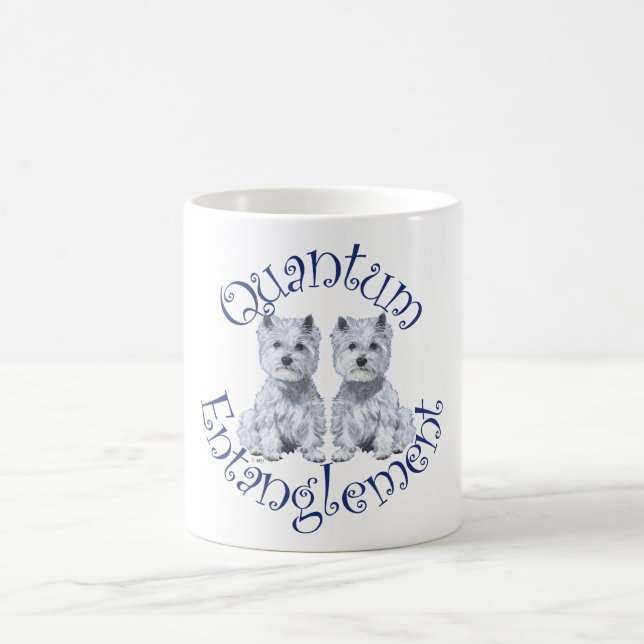 Mug Intrication Quantique de Westies (Centre)