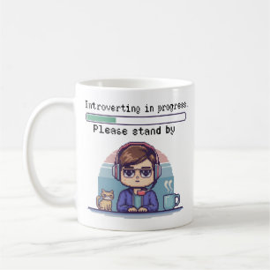 Mug Introduction en cours - Drôle Pixel Rétro