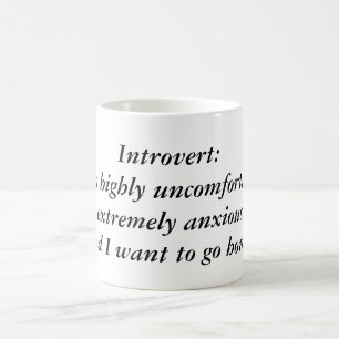 Mug Introvert : Powered by Silence & Caffeine
