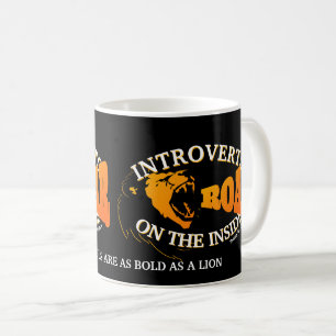 Mug Introverted BOLD as a LION Christian