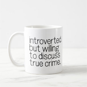 Mug Introverted Mais Prêt À Discuter De La Criminalité