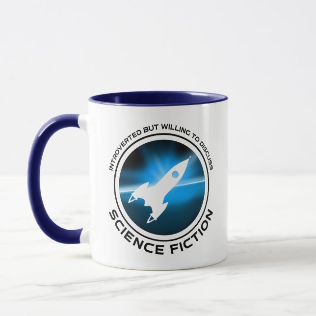 Mug Introverted Mais Prêt À Discuter De Science-Fictio (Gauche)
