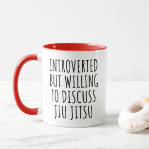 Mug Introverti Mais Prêt À Discuter JiuJitsu