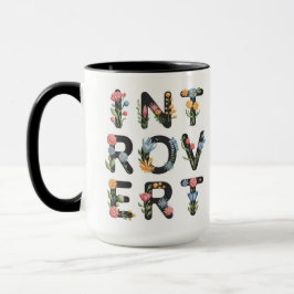 Mug Introvertir la boue florale