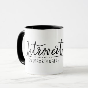 Mug Introvertir la typographie Extraordinaire