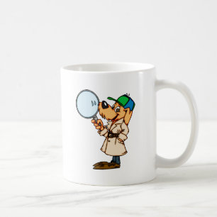 Mug Investigateur privé de chien de bande dessinée