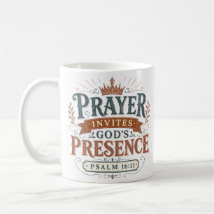 Mug Invitation à la présence de Dieu Citation chrétien