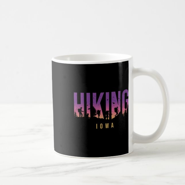 Mug Iowa Hiking Camping Hiker Outdoor Camper Adventure (Droite)