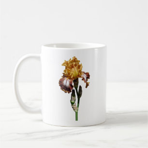 Mug Iris jaune doré et bronze