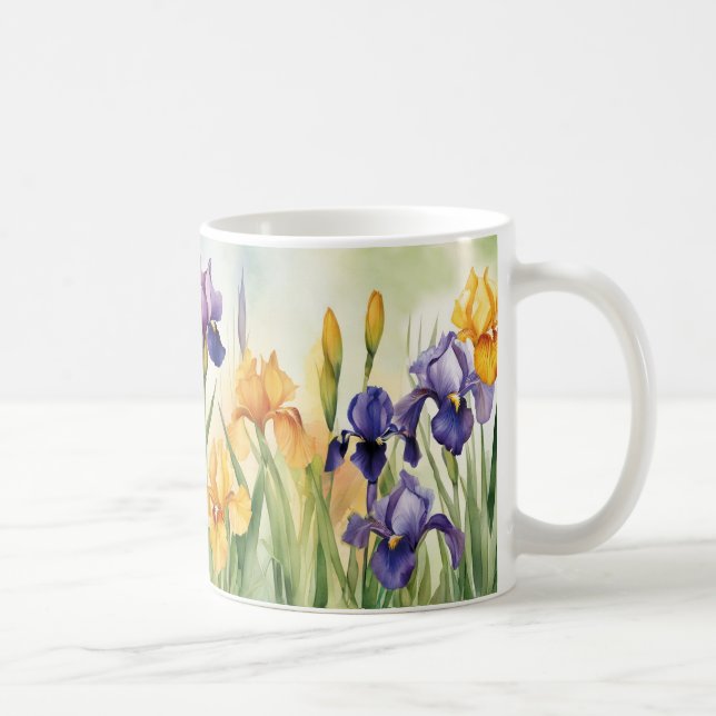 Mug Iris liris violet jaune | (Droite)