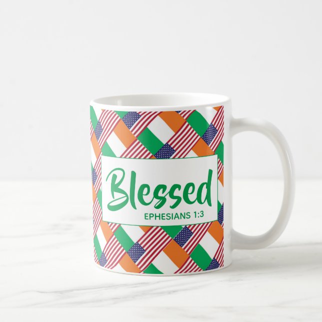 Mug Irlandais-Américain BLESSEE (Droite)