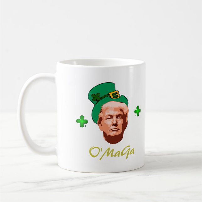 Mug Irlandais Donald 'O' MaGa' Trump Saint Patrick's D (Gauche)