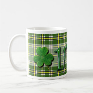 Mug Irlandais Lucky Charming Clover Shamrock Green Tar