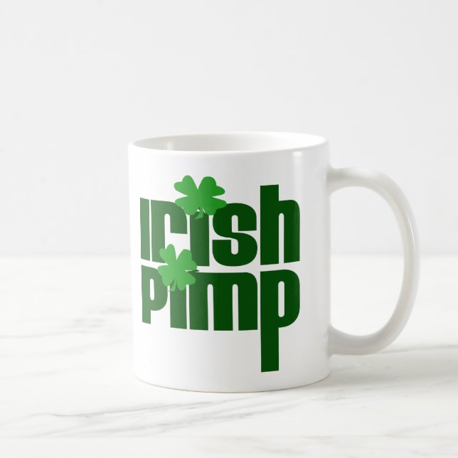 Mug Irlandais Pimp drôle Jour de la Saint Patrick (Droite)