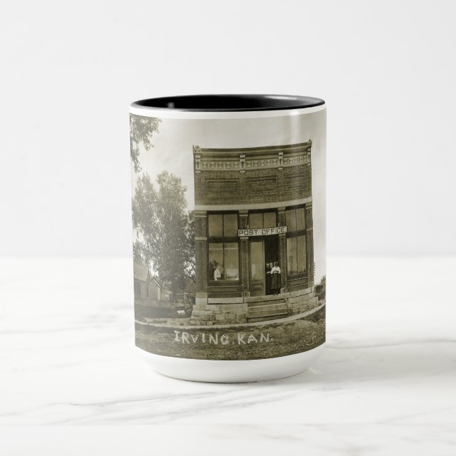 MUG IRVING KANSAS POST OFFICE PHOTO MARSHALL COUNT KS (Centre)