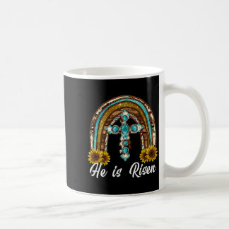 Mug Is Shirt He Risen Leopard Sunflower Cross