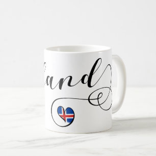 Mug Islande Heart Mug, islandais