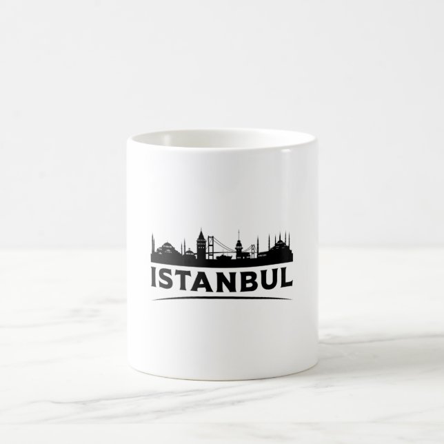 Mug Istanbul Turquie City Cityscape Skyline Idée cadea (Centre)