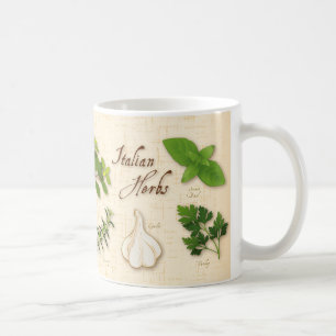 Mug Italian Herbs, basil, origan, parsley, garlic