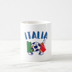Mug Italie Dabbing Soccer Ball Drapeau