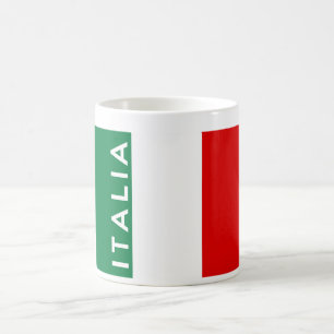 Mug italie drapeau pays nom du texte