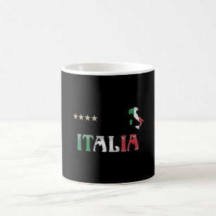 Mug Italie Football Fan Shirt Drapeau