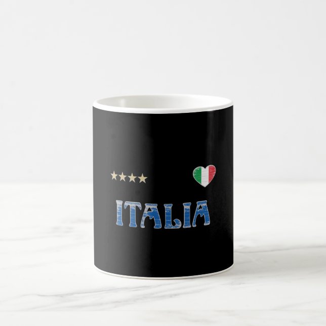 Mug Italie Football Fan Shirt Drapeau (Centre)