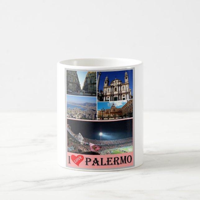 Mug Italie - Sicile - Palerme - I Love - (Centre)