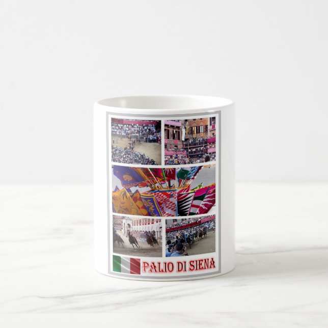 Mug Italie - Toscane - Sienne - Palio - Mosaïque - (Centre)