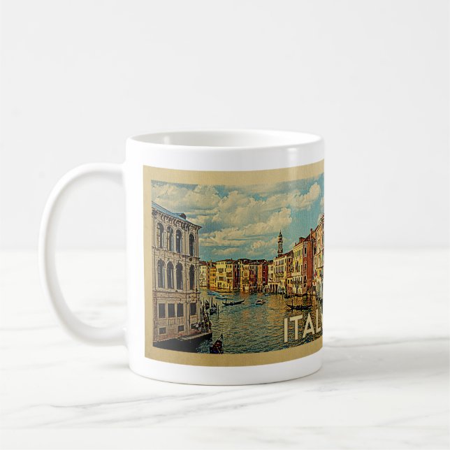 Mug Italie Vintage voyage de Venise (Gauche)