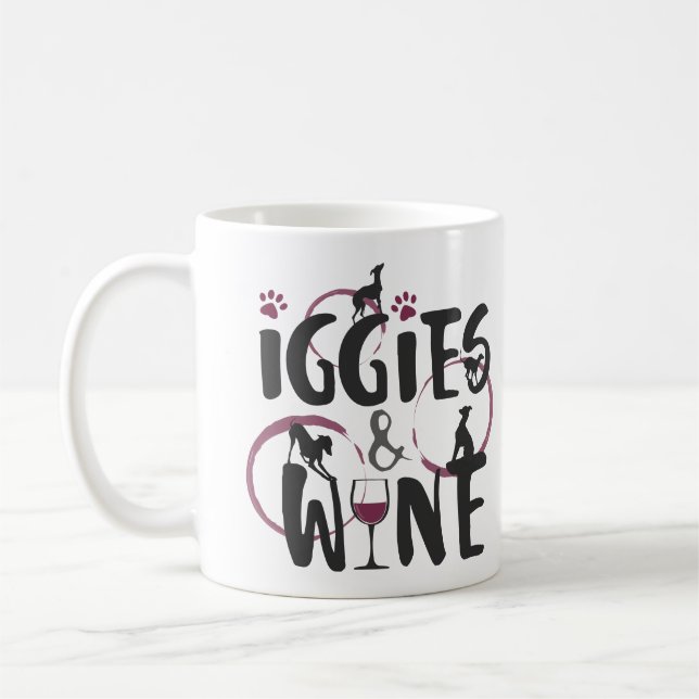 Mug Italien Greyhound Chien propriétaire Amateur de vi (Gauche)