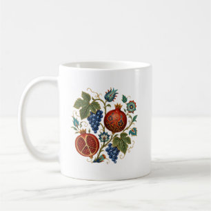 Mug Iznik Ottoman Grenade & Raisin Floral Turque