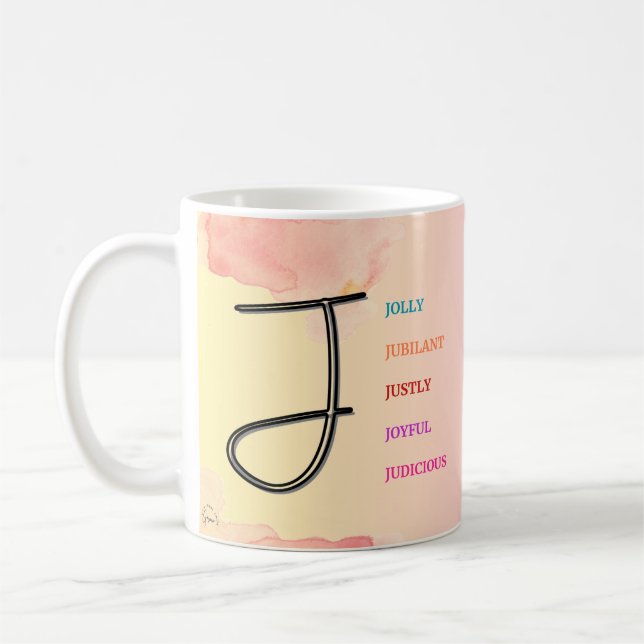 Mug "J" initial (11oz) (Gauche)