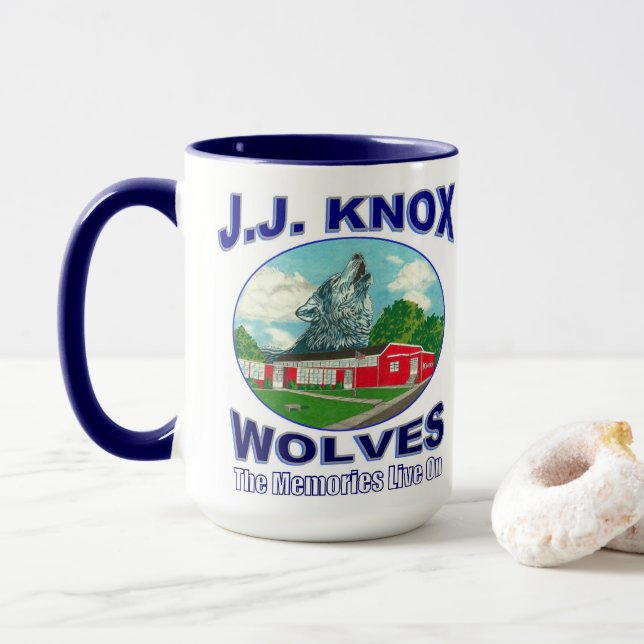 Mug J.J. KNOX WOLVES : "Chantez maintenant" (Avec donut)