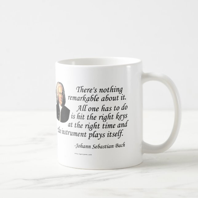 Mug J.S. Bach sur le jeu (Droite)