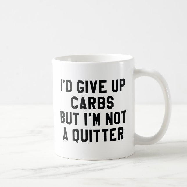 Mug J'abandonnerais les carbs, mais je ne suis pas un  (Droite)