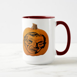 Mug Jack O'Lantern Vampire Face Halloween Citrouille